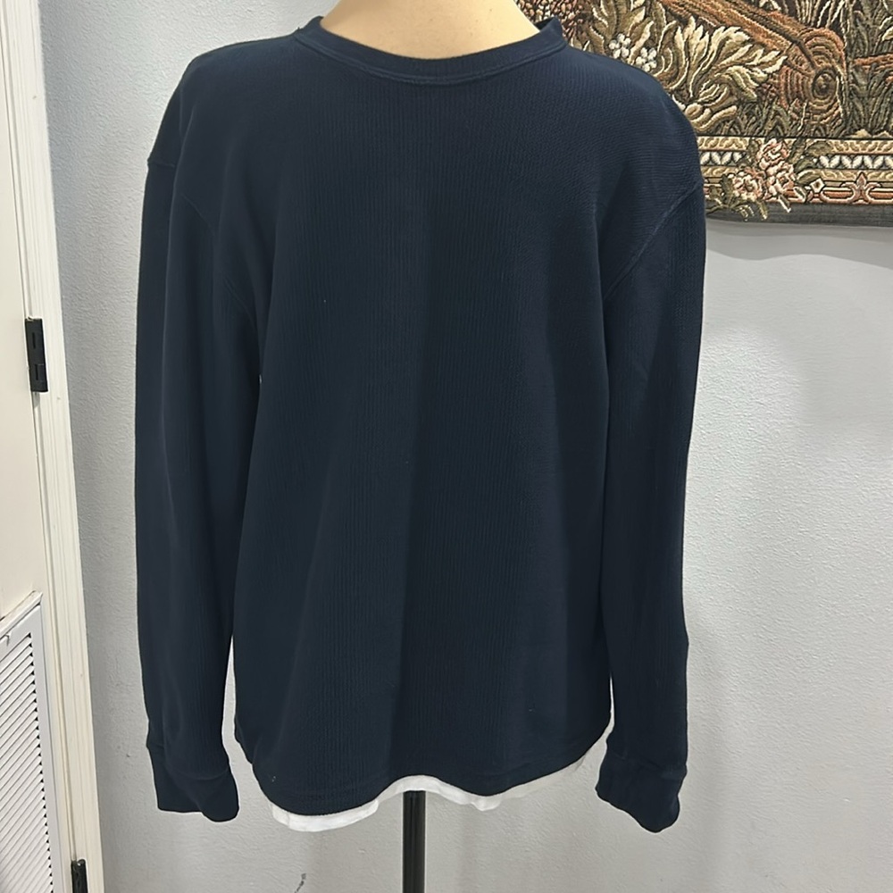 Zara Men’s Black White Under‎ Trim Sweater. Size M